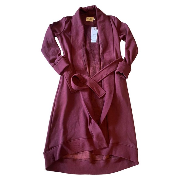 NWT UGG Burgundy Robe Size XS NEVER USED - Picture 2 of 14